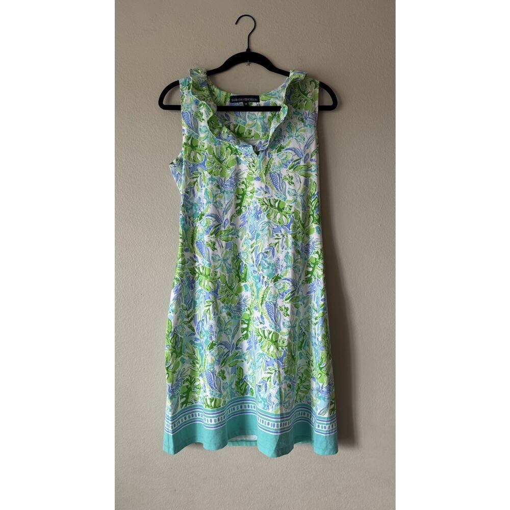 Barbara Erickson Dress Women’s‎ Size Medium Tropical Leaf Print Resort Wear